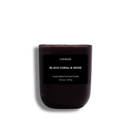 Illuminate Your Space with the Enchanting Black Coral & Moss Candle by LuzHouse