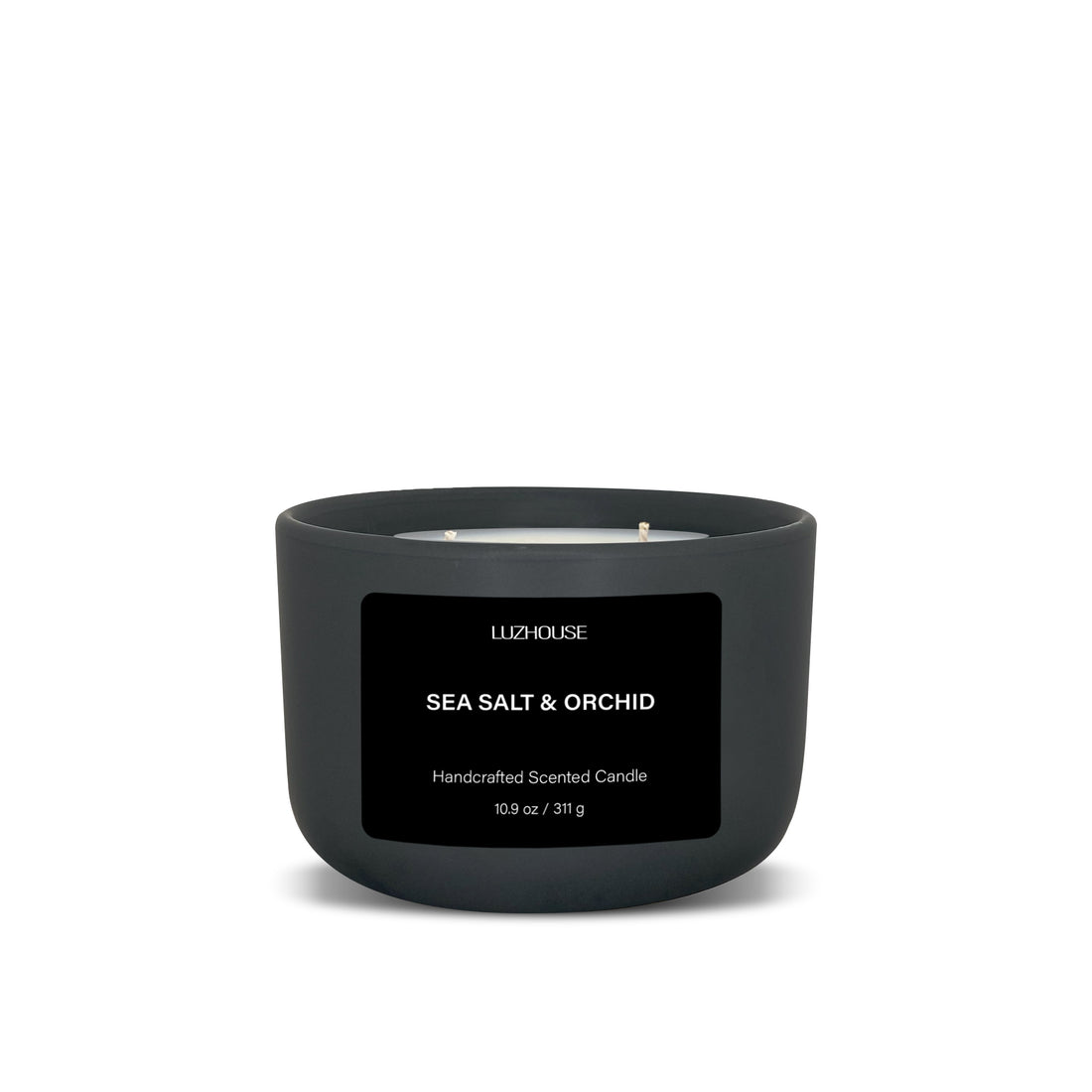 Dive into Serenity with the Luxurious Sea Salt & Orchid Candle 3-Wick by LuzHouse