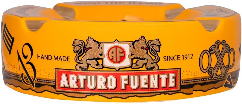 Limited Edition Large 8.75" Arturo Fuente Porcelain Cigar Ashtray Yellow