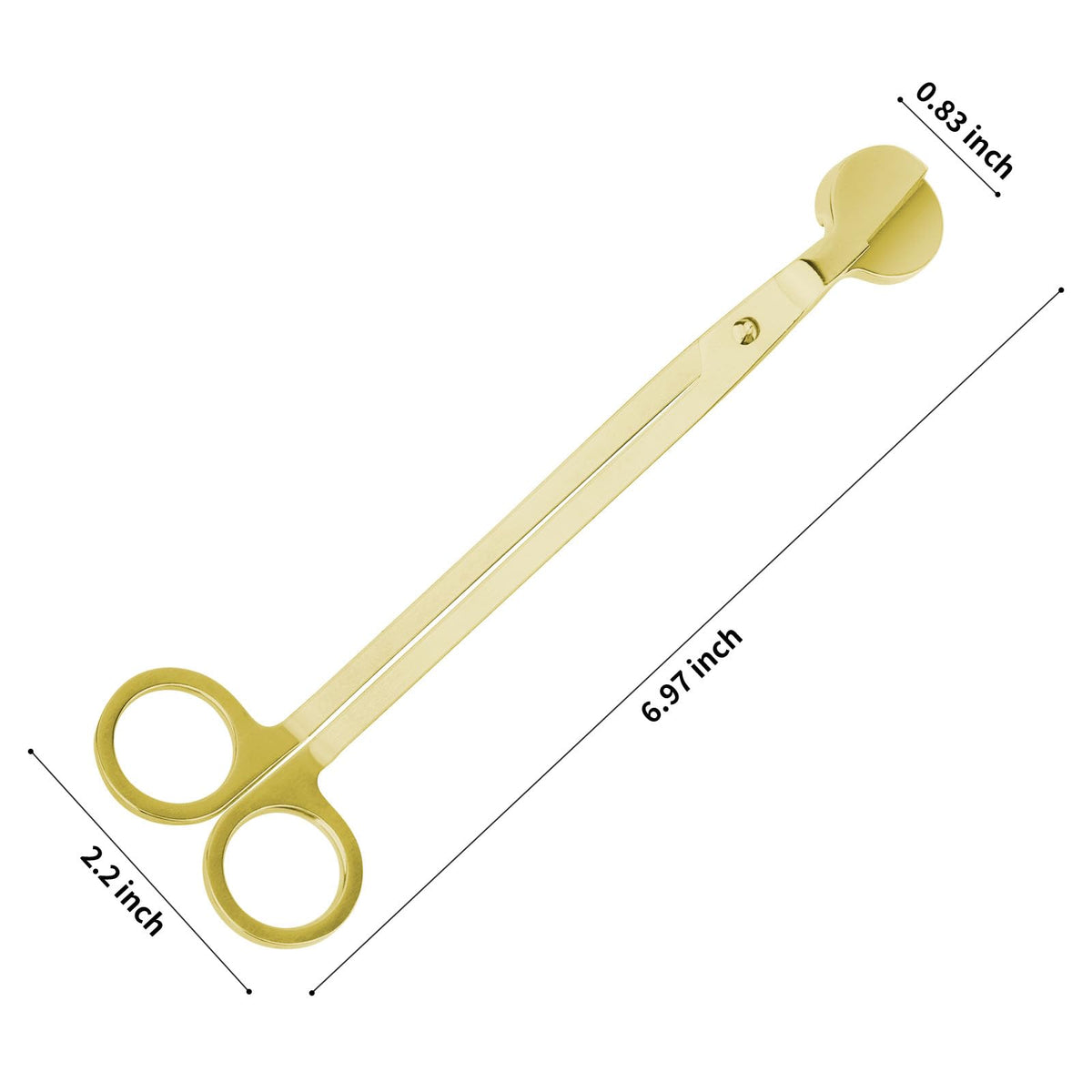 CHEFBEE Black Stainless Steel Candle Wick Trimmer