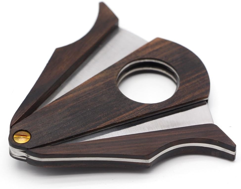 Zebra Wood Locking Cigar Cutter
