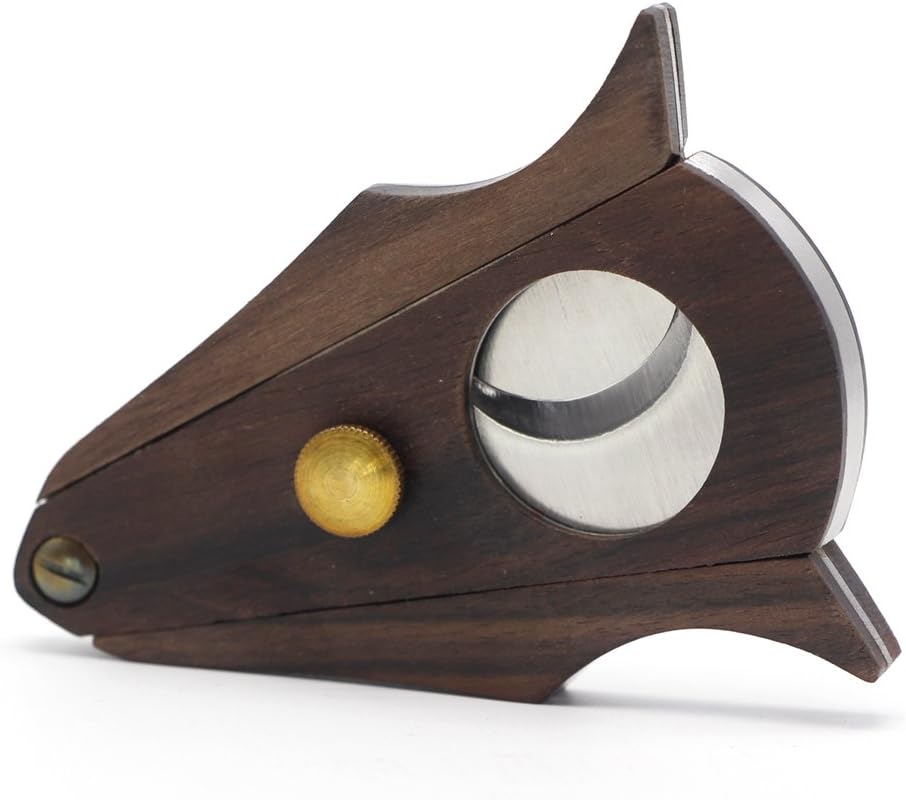Zebra Wood Locking Cigar Cutter
