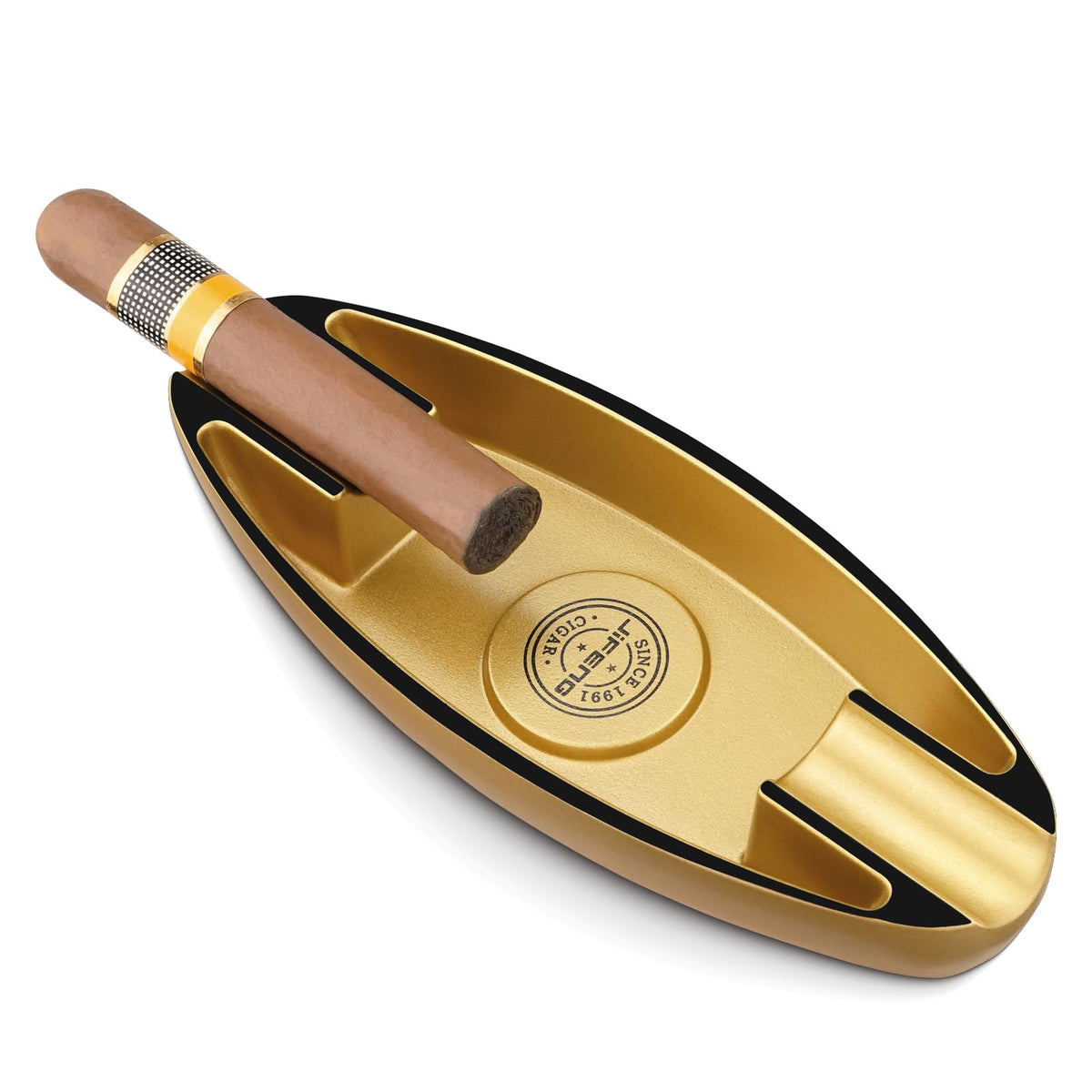 Cigar Ashtray for Outdoors 2 Holder Portable Travel Ashtray