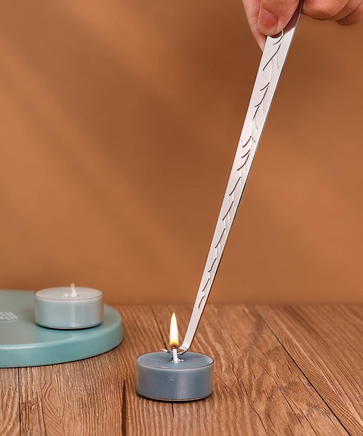 RONXS 3 in 1 Candle Wick Trimmer Set, Snuffer, Dipper, Cutter, Black