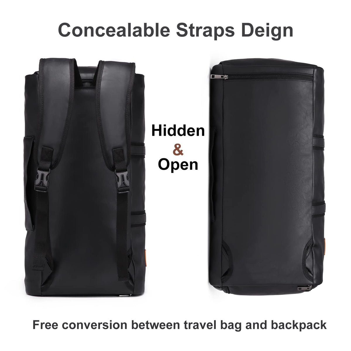 seyfocnia Convertible Travel Garment Bag,Carry on Garment Duffel Bag for Men Women - 2 in 1 Hanging Suitcase Suit Business Travel Bag