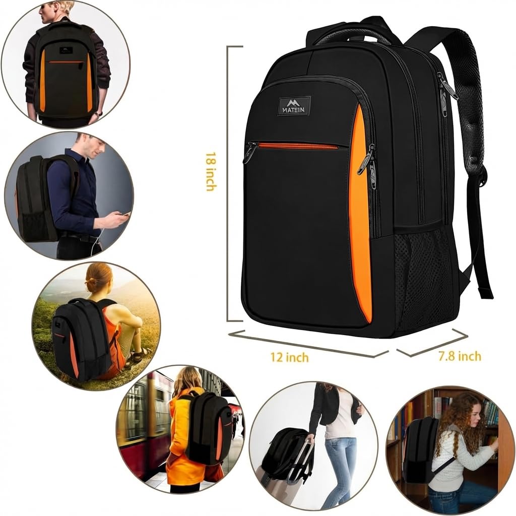 MATEIN 18 Inch Laptop Backpack, Extra Large TSA Friendly Laptop Travel Bag