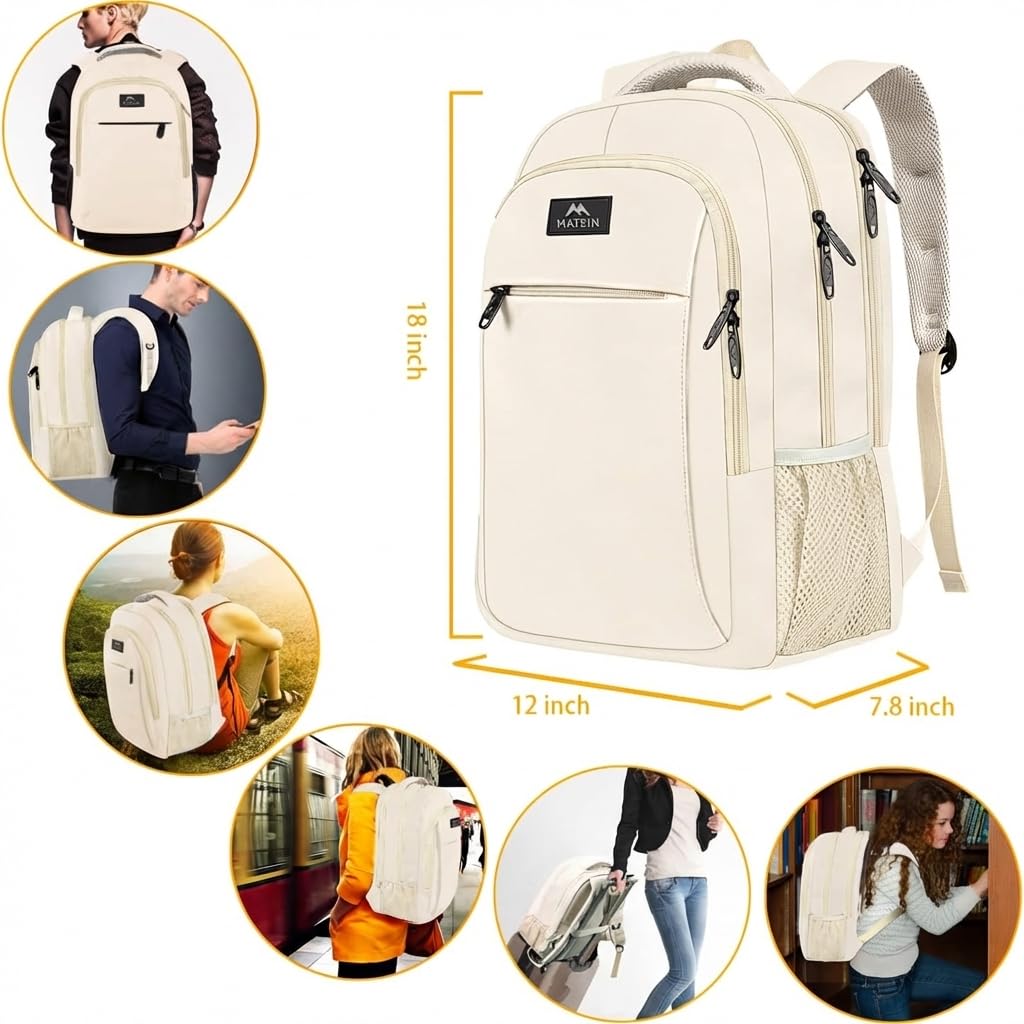 MATEIN 18 Inch Laptop Backpack, Extra Large TSA Friendly Laptop Travel Bag