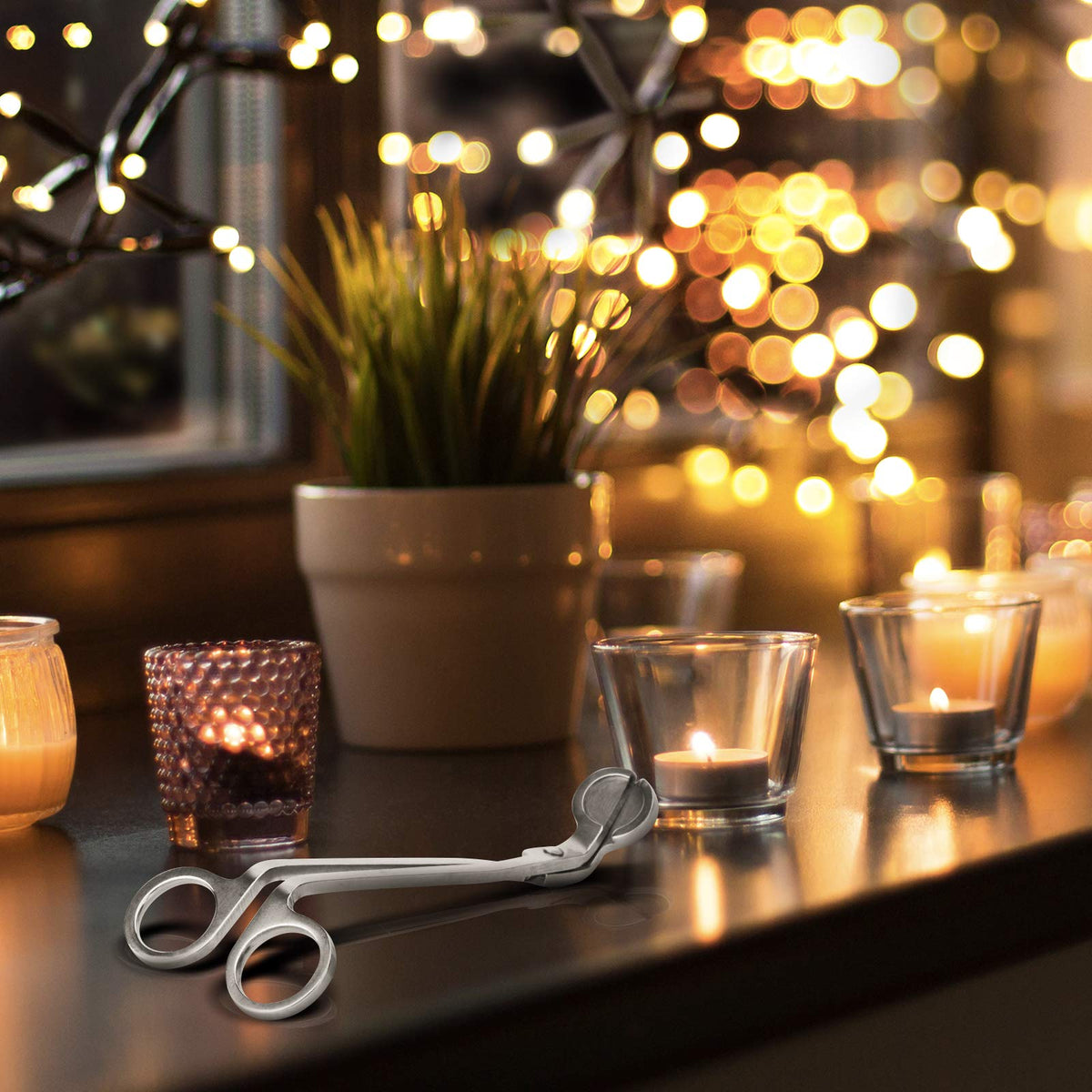 CHEFBEE Black Stainless Steel Candle Wick Trimmer