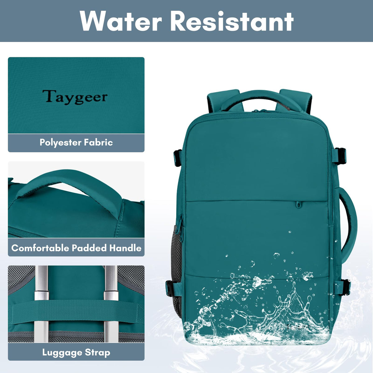 Taygeer Travel Laptop Backpack for Men, Airplane Approved Travel Backpack