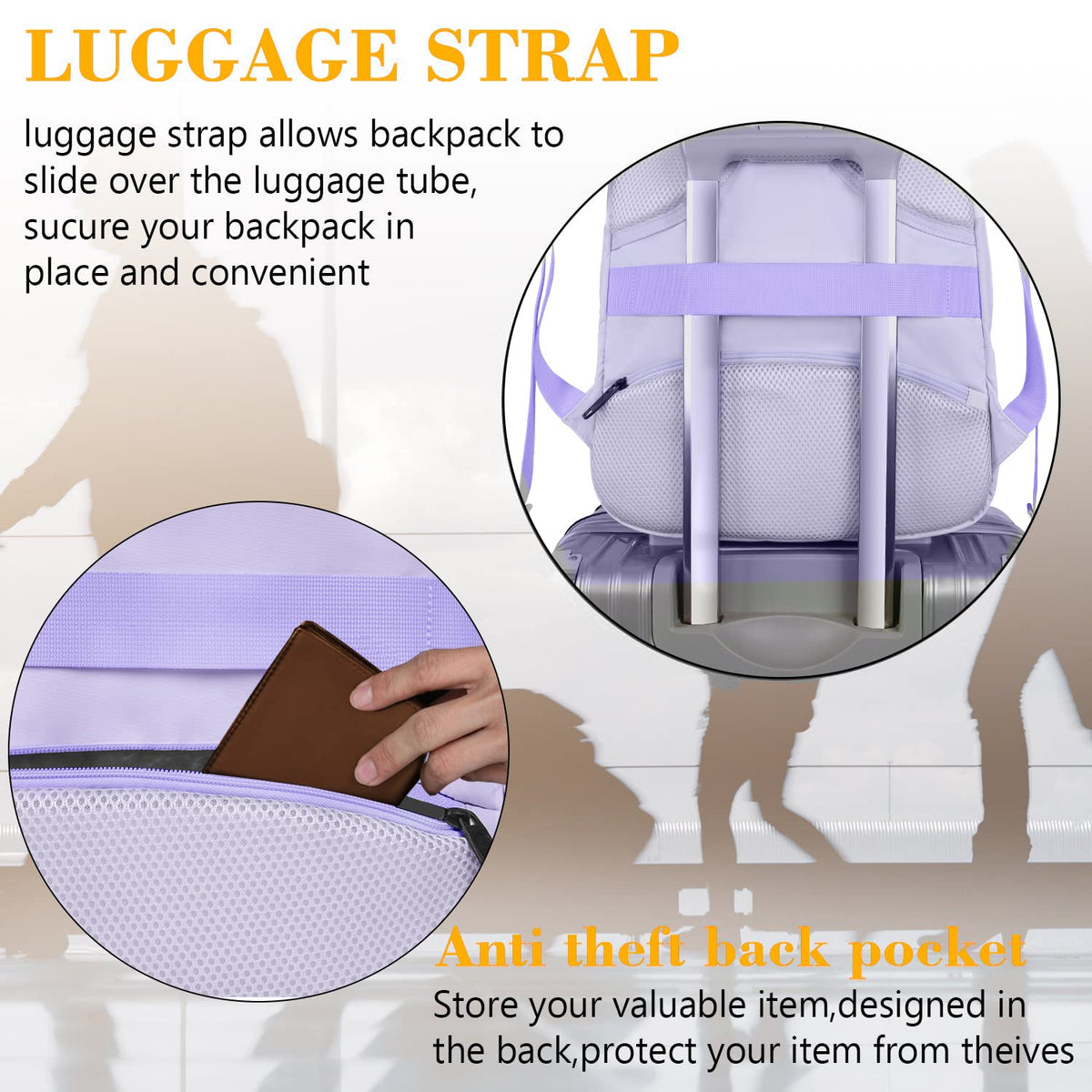 MATEIN 18 Inch Laptop Backpack, Extra Large TSA Friendly Laptop Travel Bag