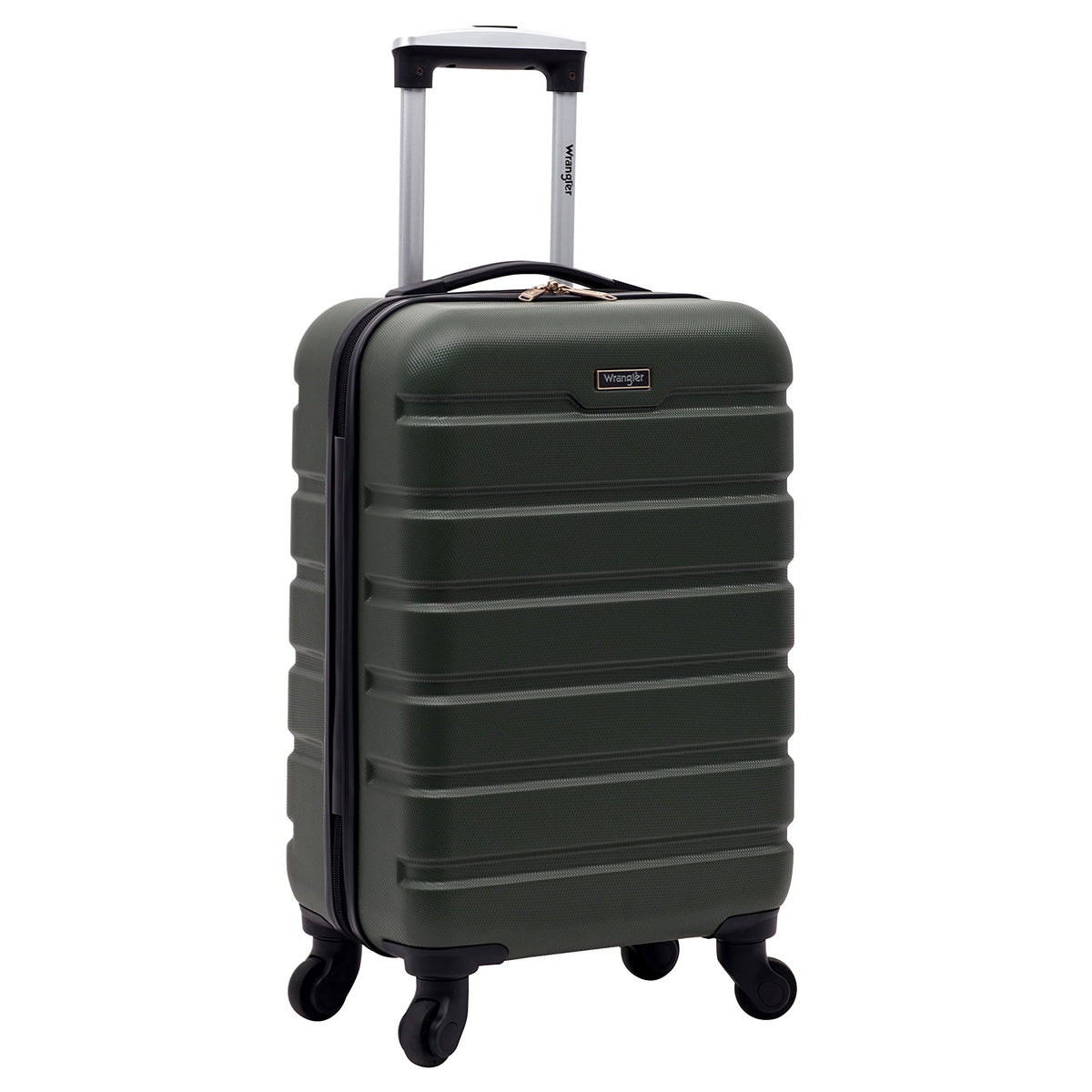 Wrangler 22" Hardside Spinner Carry-On Luggage, Olive