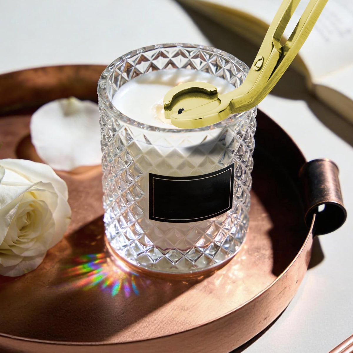CHEFBEE Black Stainless Steel Candle Wick Trimmer