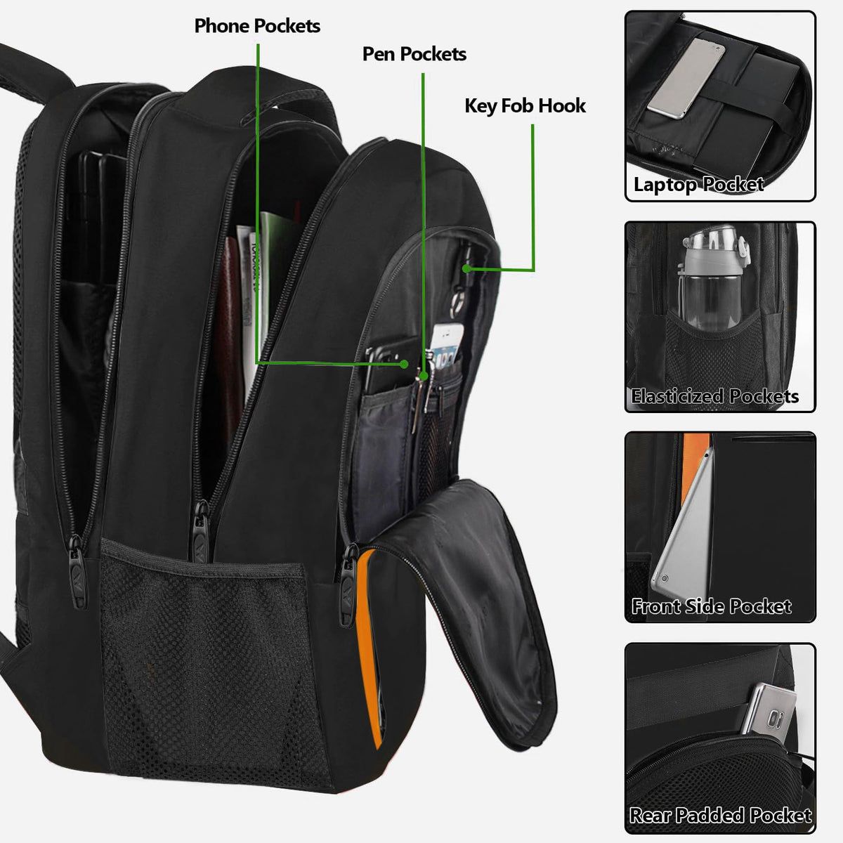 MATEIN 18 Inch Laptop Backpack, Extra Large TSA Friendly Laptop Travel Bag