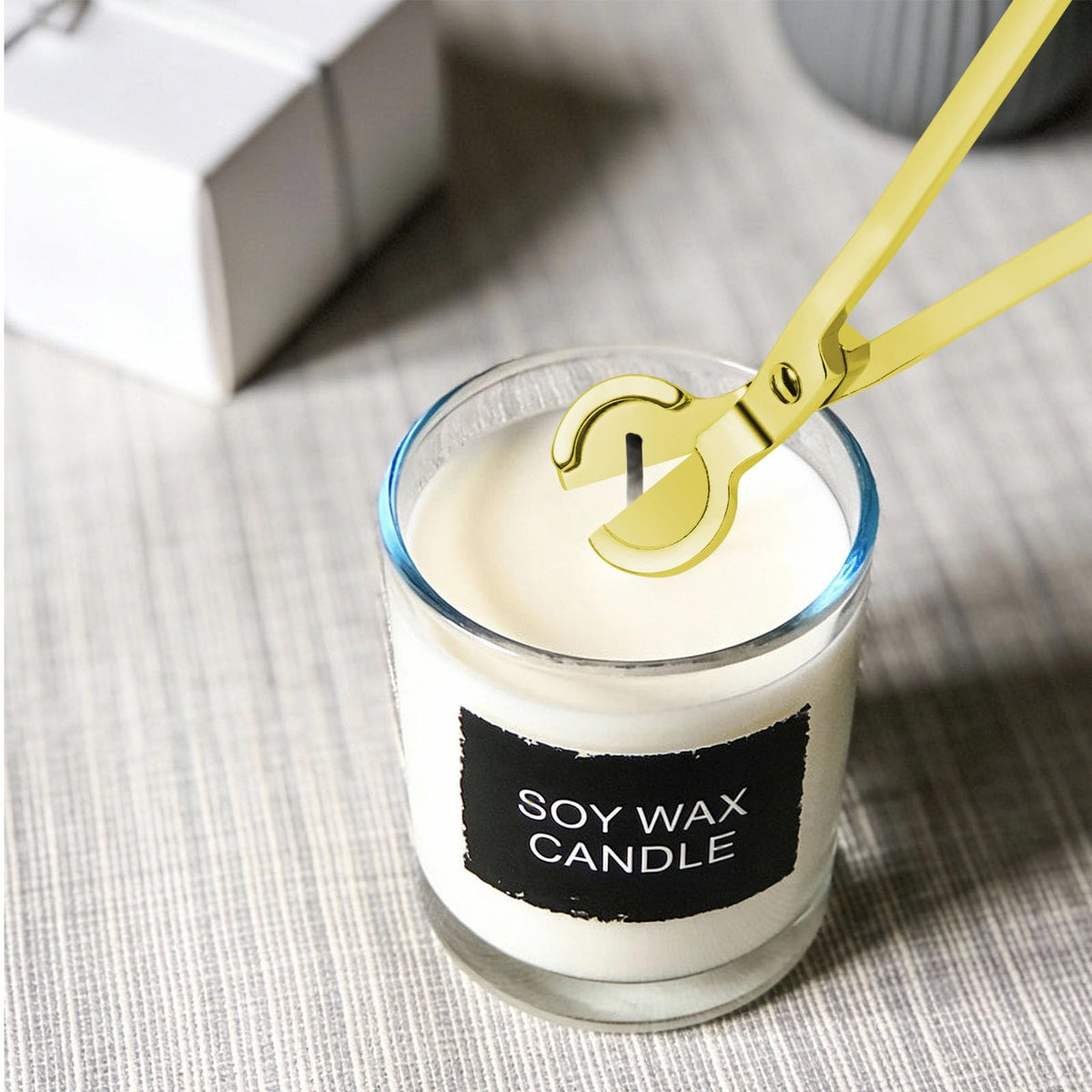 CHEFBEE Black Stainless Steel Candle Wick Trimmer