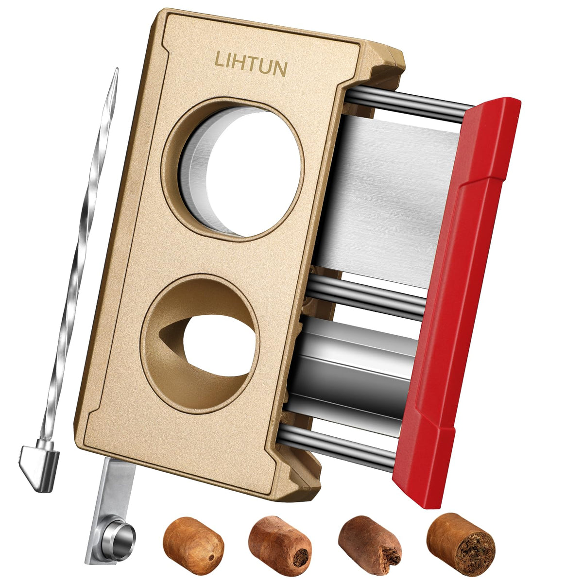 LIHTUN 4-in-1 Cigar Cutter