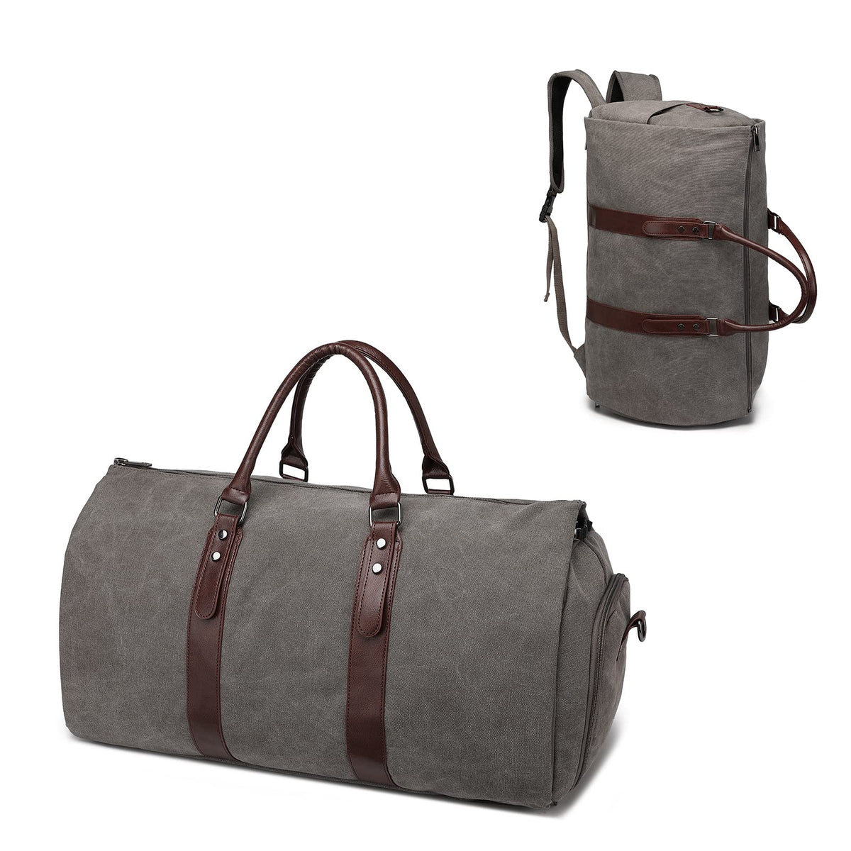 seyfocnia Convertible Travel Garment Bag,Carry on Garment Duffel Bag for Men Women - 2 in 1 Hanging Suitcase Suit Business Travel Bag
