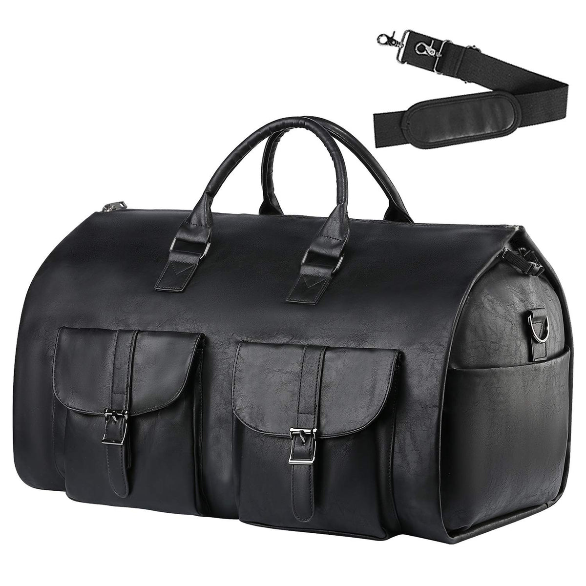 seyfocnia Convertible Travel Garment Bag,Carry on Garment Duffel Bag for Men Women - 2 in 1 Hanging Suitcase Suit Business Travel Bag