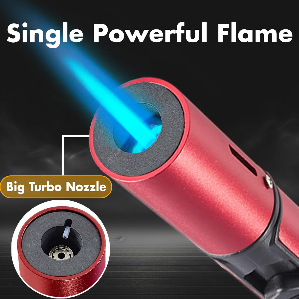 Urgrette 3 Pack Butane Torch Lighters, 6-inch Refillable Pen Lighter Adjustable Jet Flame Butane Lighter for Grill BBQ Camping (Gas Not Included)