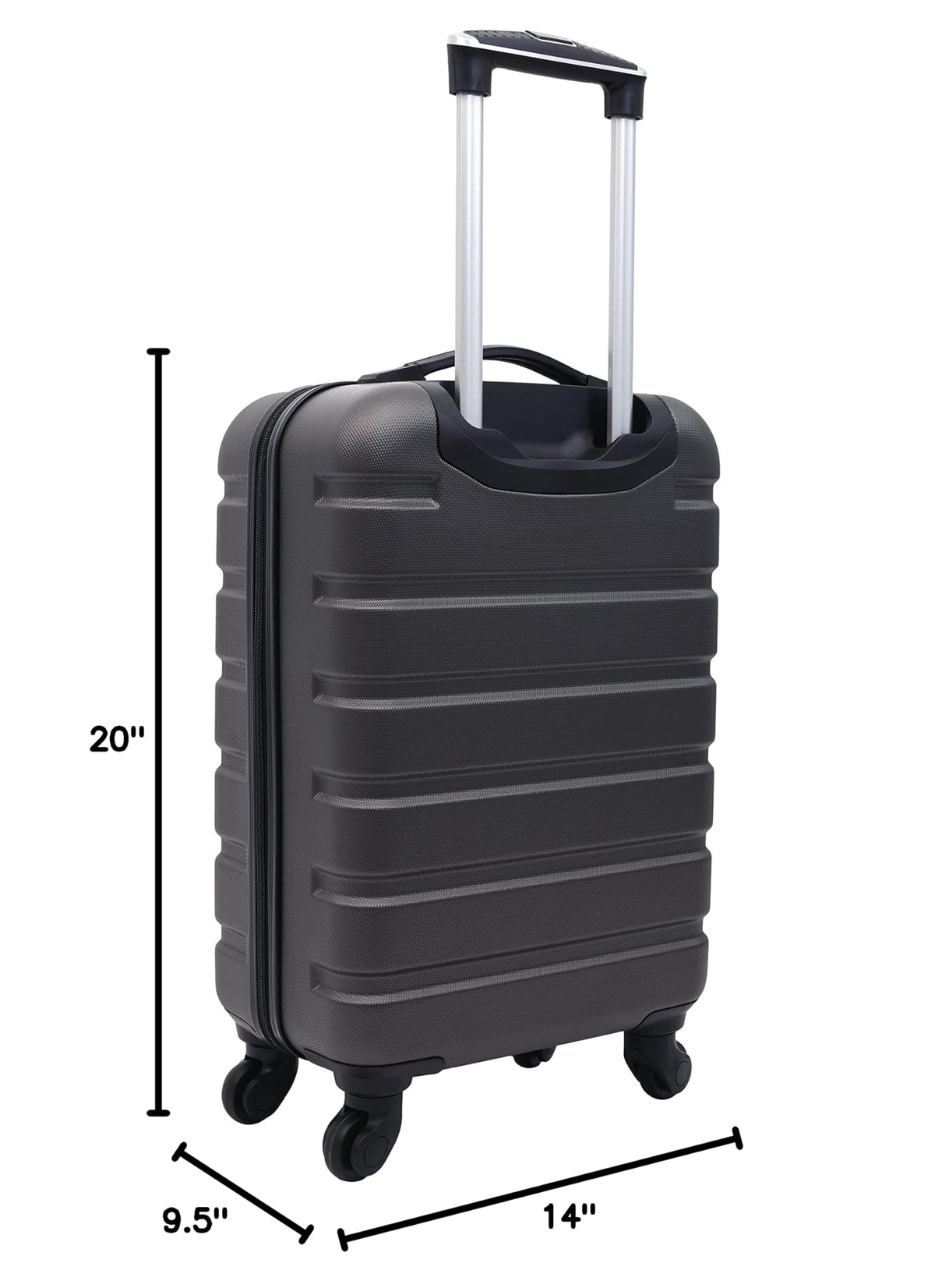 Wrangler 22" Hardside Spinner Carry-On Luggage, Olive