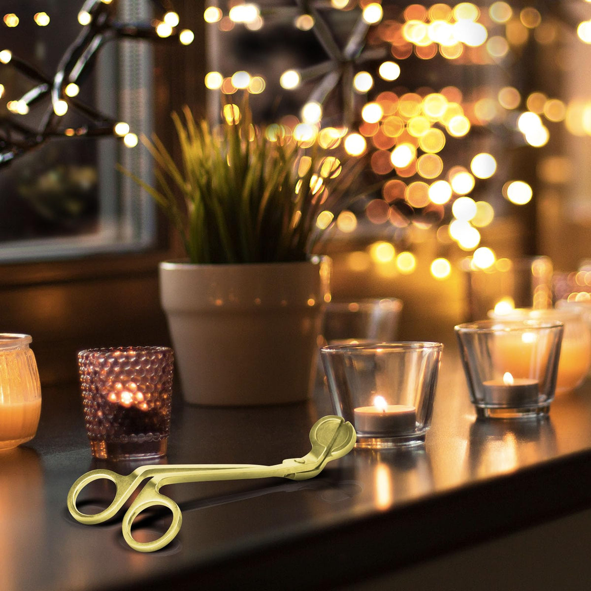 CHEFBEE Black Stainless Steel Candle Wick Trimmer