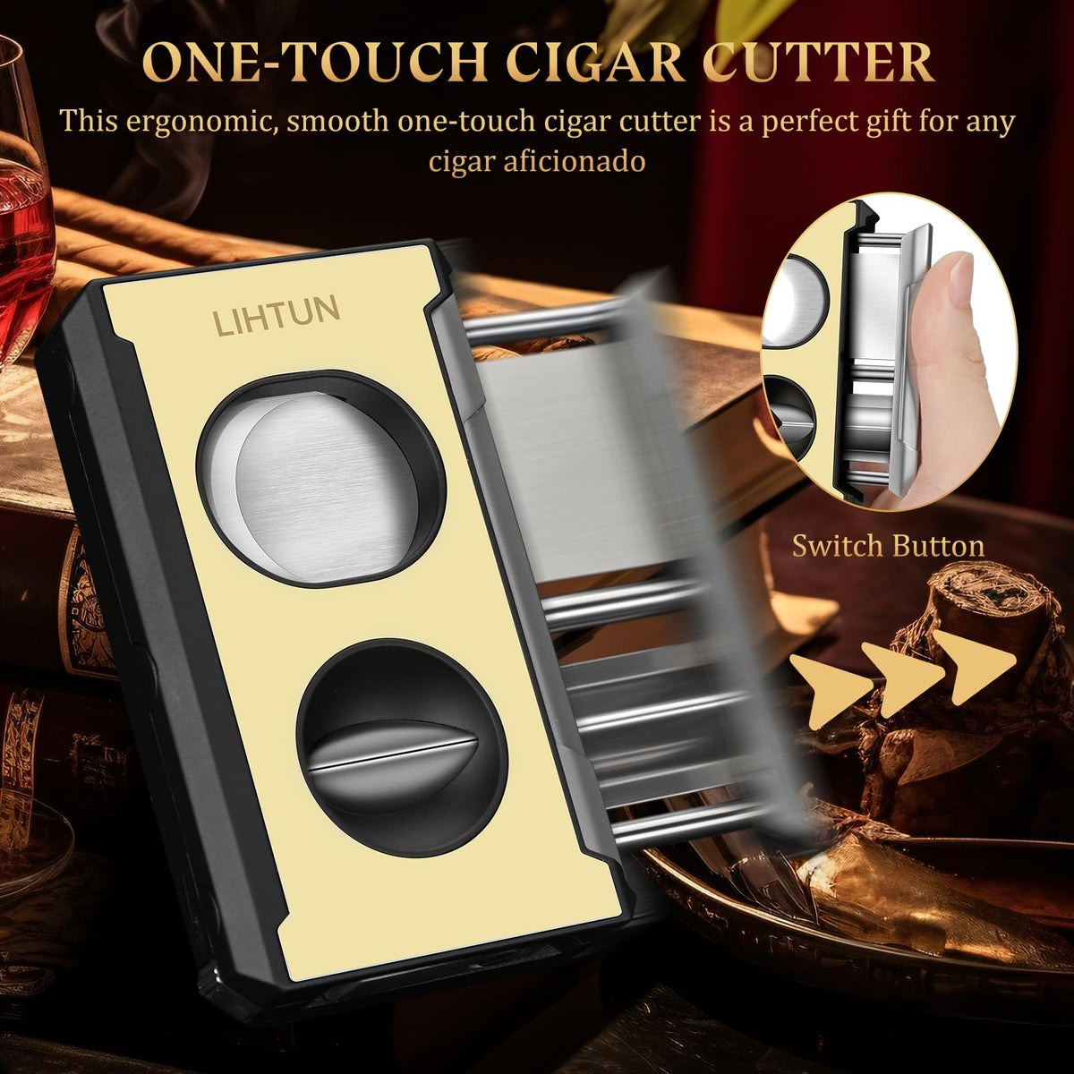 LIHTUN 4-in-1 Cigar Cutter