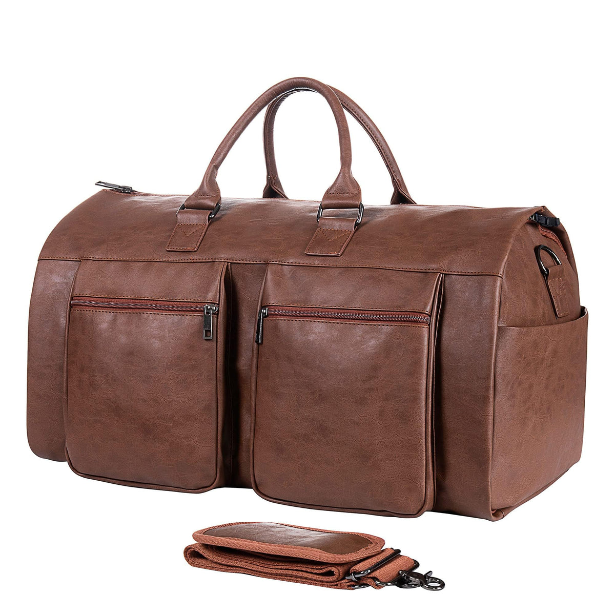 seyfocnia Convertible Travel Garment Bag,Carry on Garment Duffel Bag for Men Women - 2 in 1 Hanging Suitcase Suit Business Travel Bag