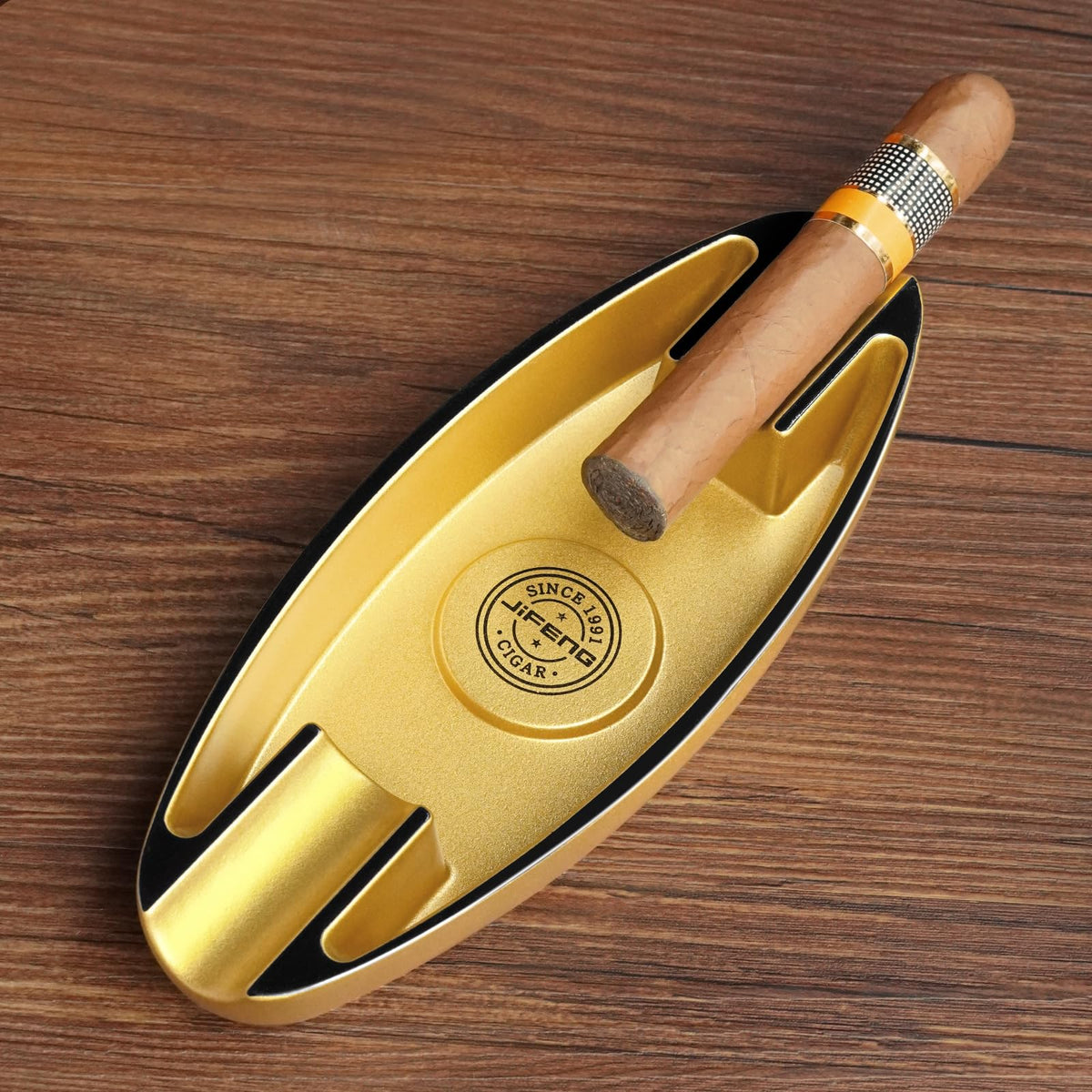 Cigar Ashtray for Outdoors 2 Holder Portable Travel Ashtray