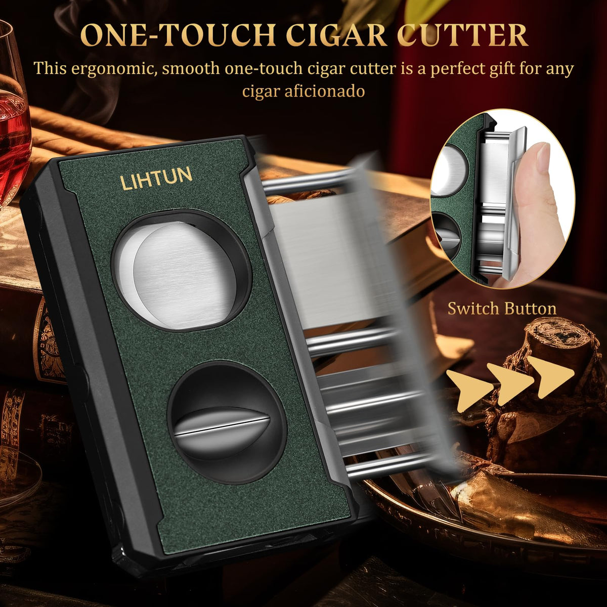 LIHTUN 4-in-1 Cigar Cutter