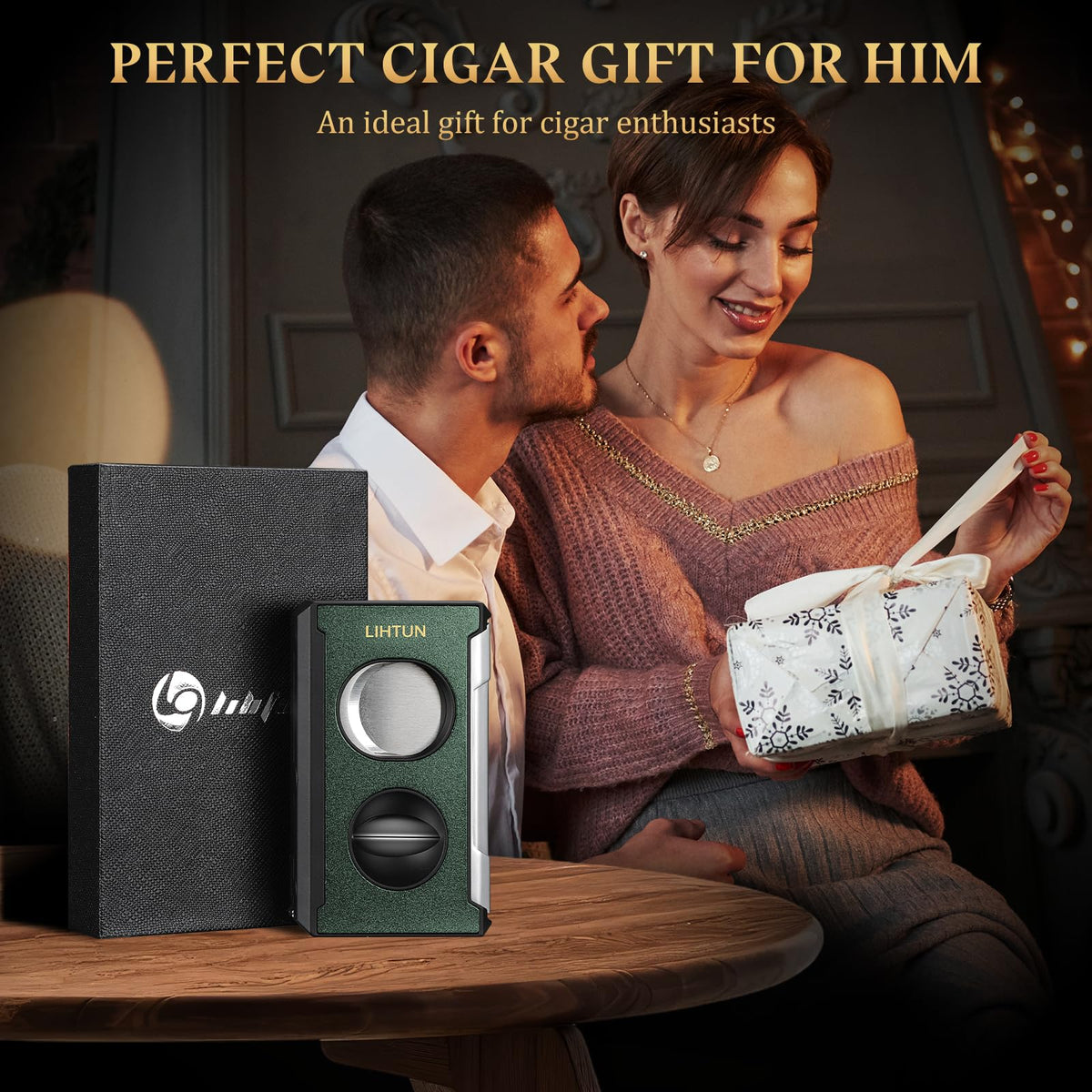 LIHTUN 4-in-1 Cigar Cutter