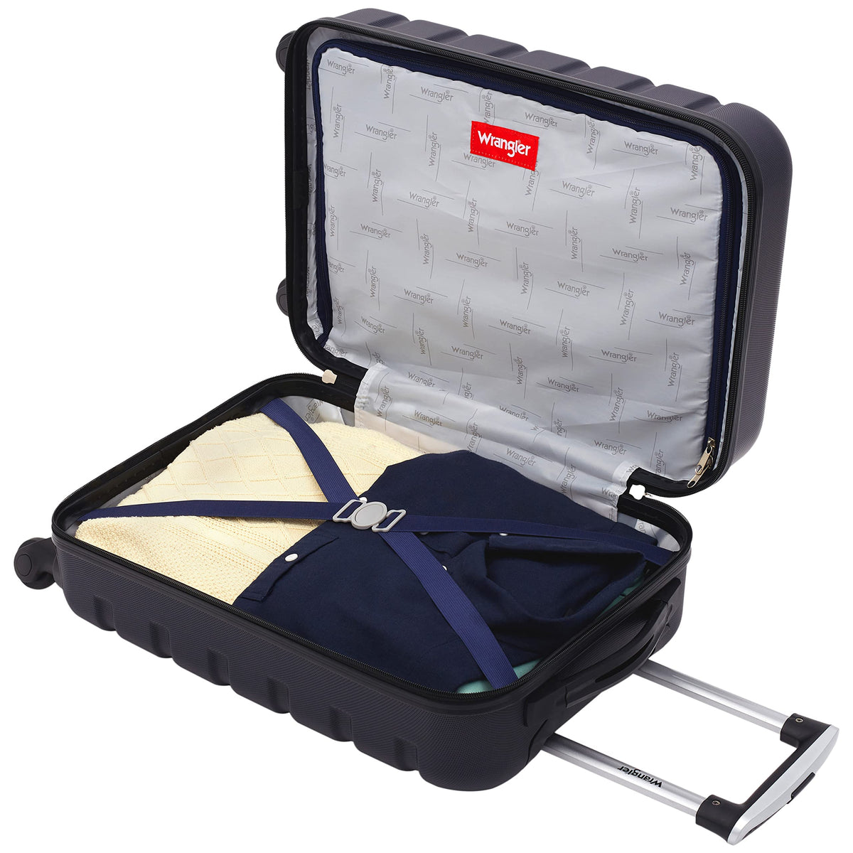 Wrangler 22" Hardside Spinner Carry-On Luggage, Olive