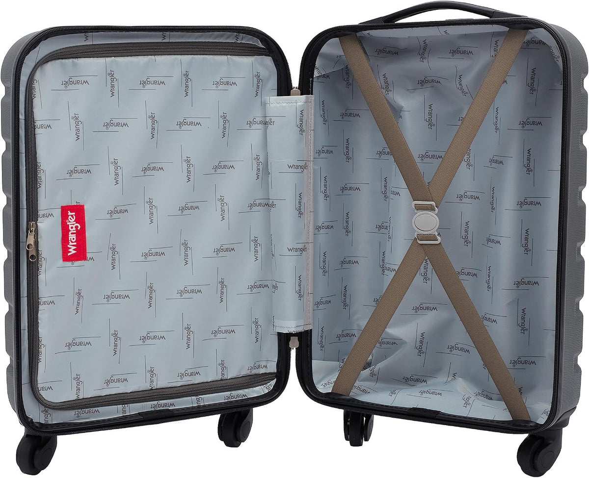 Wrangler 22" Hardside Spinner Carry-On Luggage, Olive