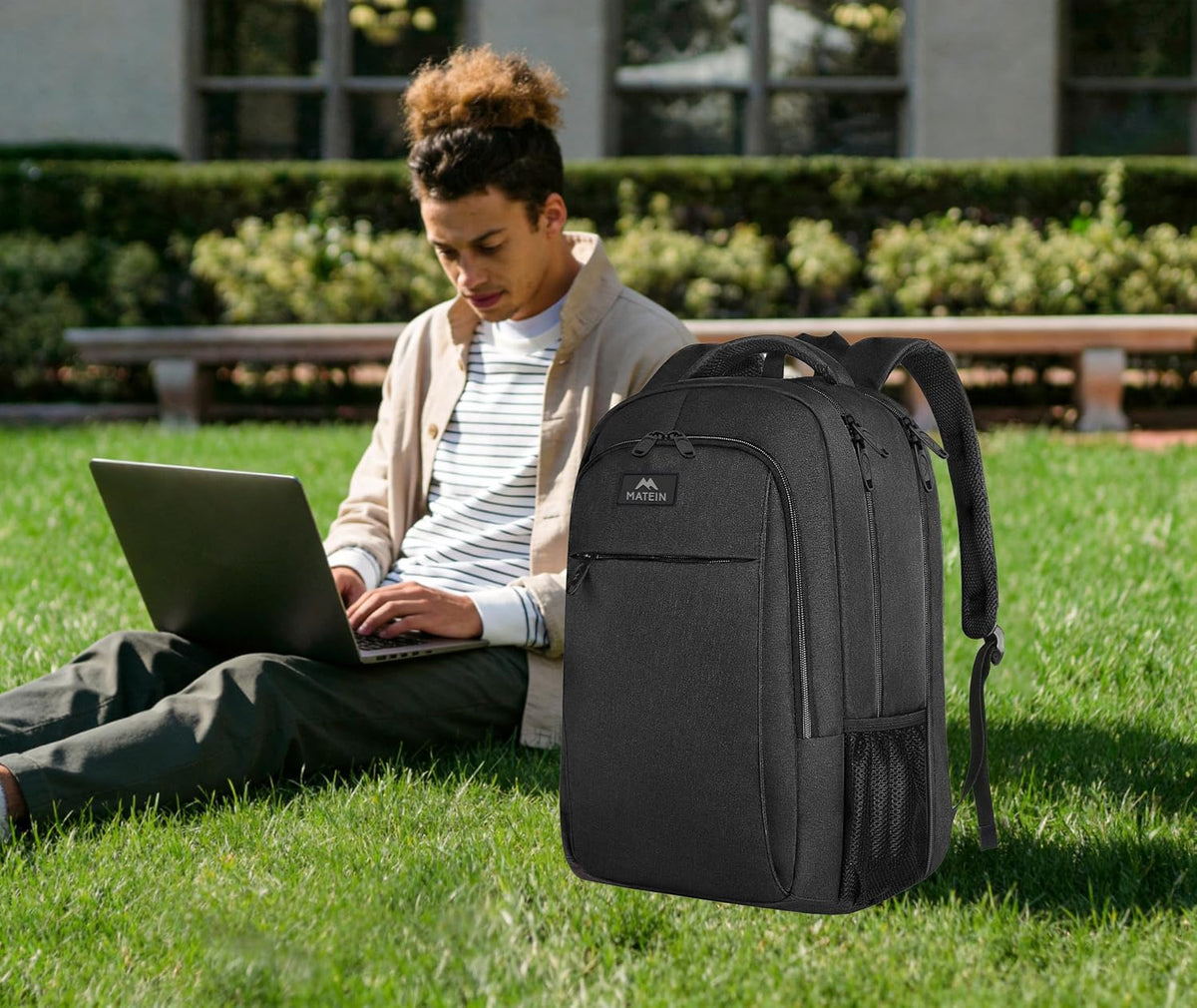 MATEIN 18 Inch Laptop Backpack, Extra Large TSA Friendly Laptop Travel Bag