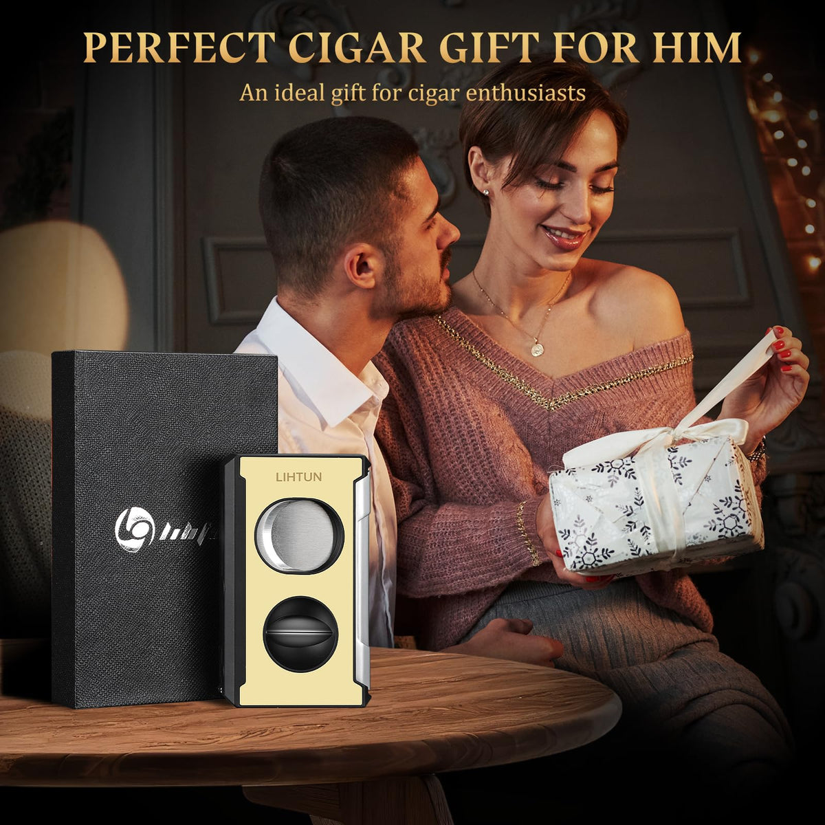 LIHTUN 4-in-1 Cigar Cutter