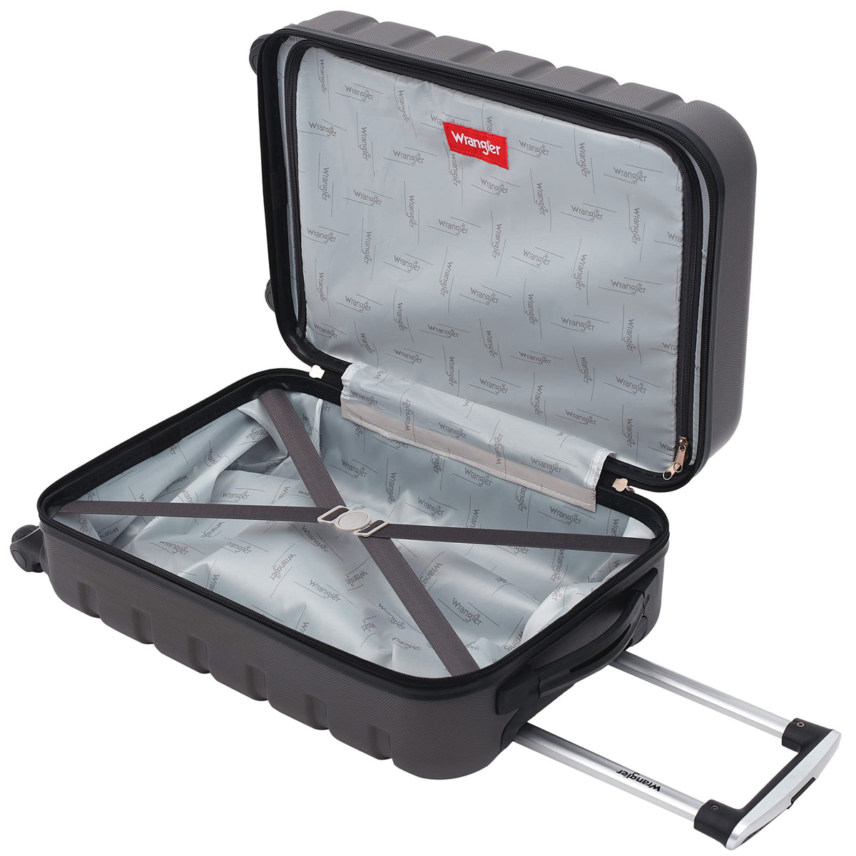 Wrangler 22" Hardside Spinner Carry-On Luggage, Olive