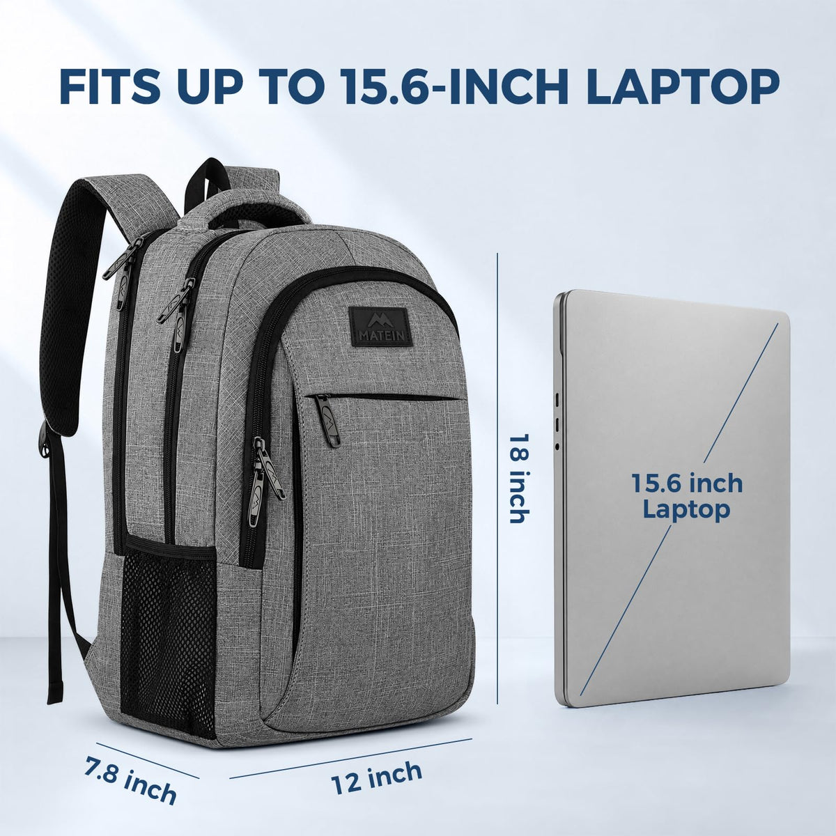 MATEIN 18 Inch Laptop Backpack, Extra Large TSA Friendly Laptop Travel Bag