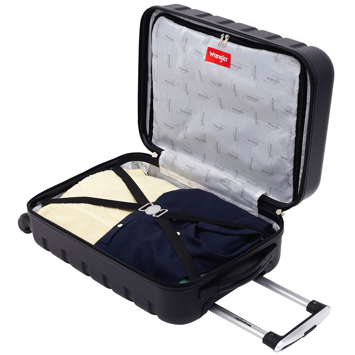 Wrangler 22" Hardside Spinner Carry-On Luggage, Olive